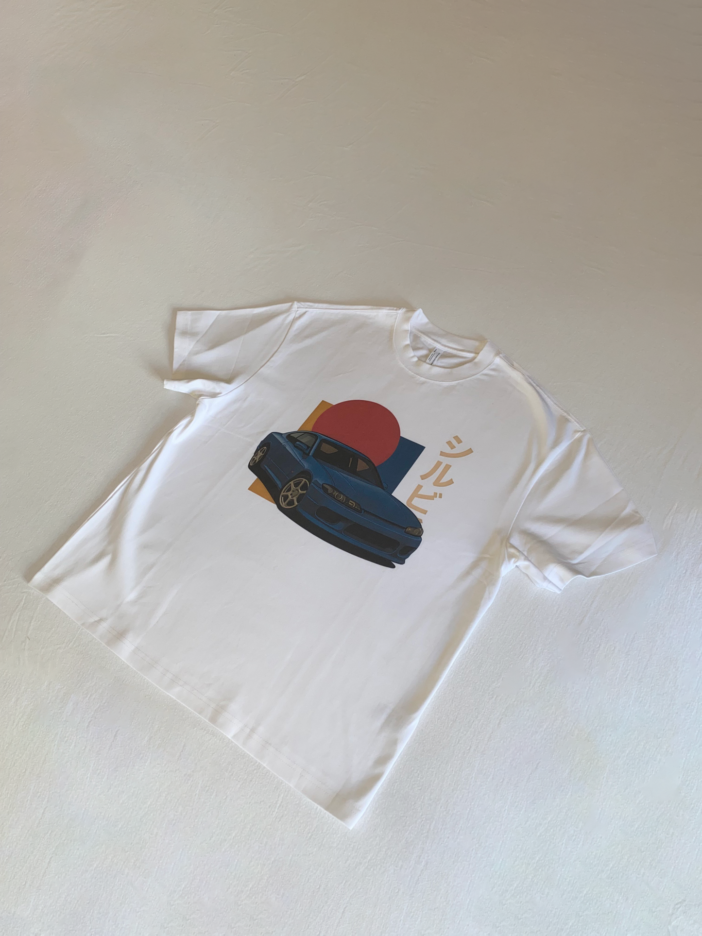 Men's Oversized Car Graphic T-Shirt